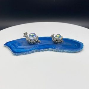 🐌Two Snails 🐌 on Blue Agate.